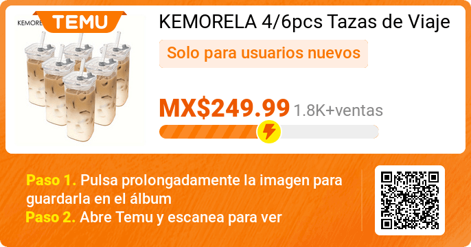 KEMORELA Tazas de Viaje de Vidrio Reutilizables