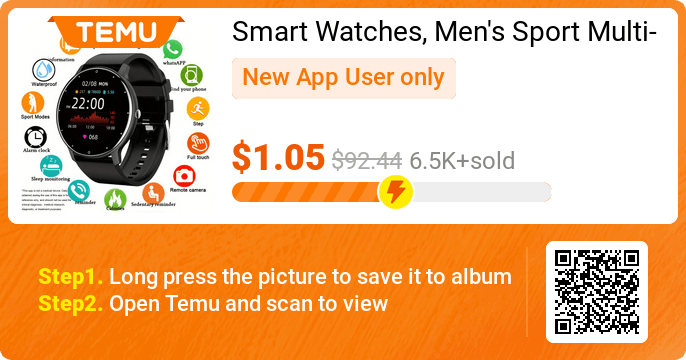 temu smart watch